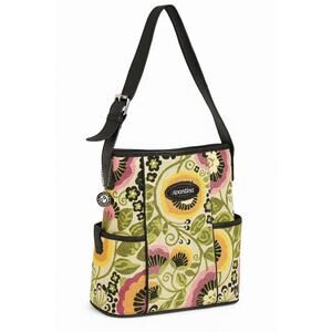 Spartina 449 Daufuskie Island Linen Leather Tote Purse Floral